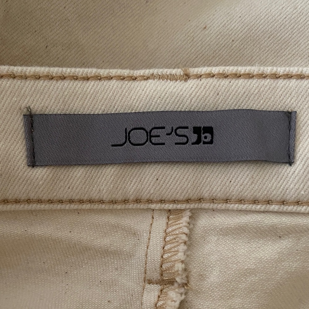 Joe’s Jeans Wide Leg Cargo Pants, in Ecru Size 27 - Picture 6 of 12
